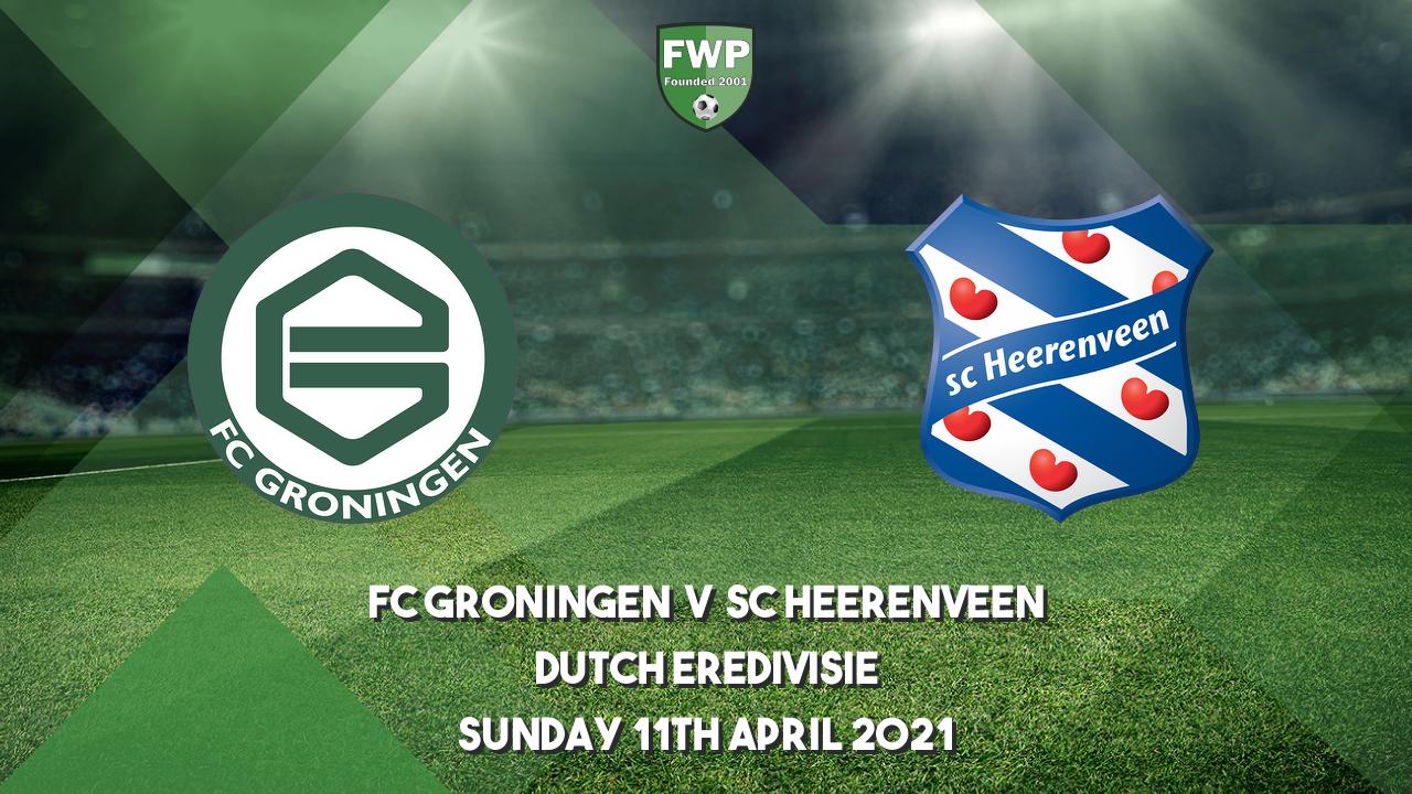 Dutch Eredivisie Fc Groningen V Sc Heerenveen Football Web Pages