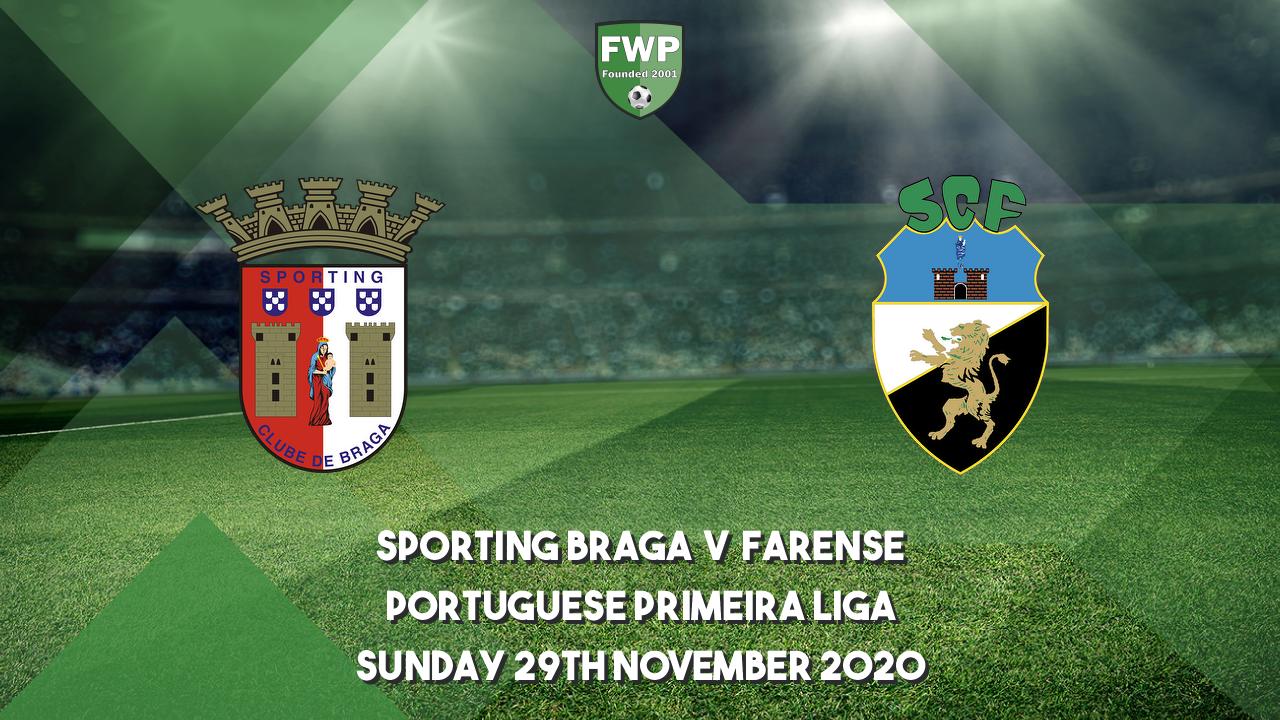 Portuguese Primeira Liga | Sporting Braga 1 - 0 Farense | Football Web Pages
