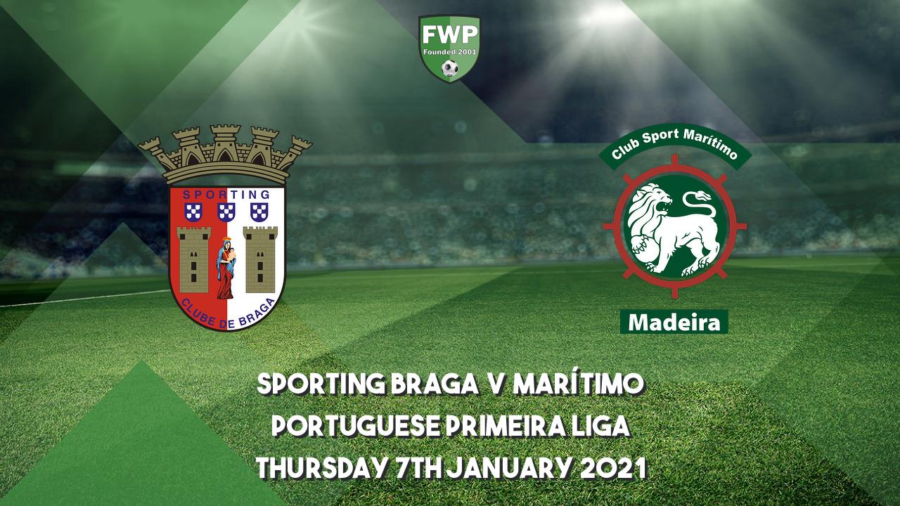 Portuguese Primeira Liga | Sporting Braga 2 - 1 Marítimo ...