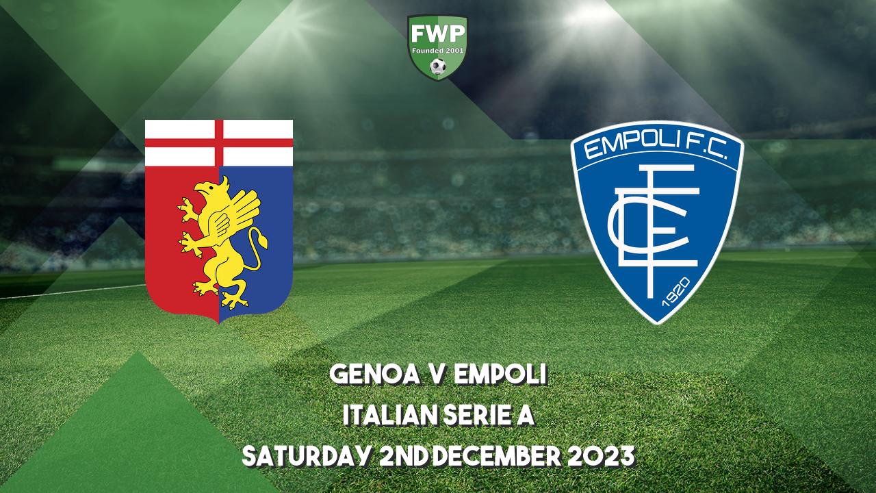 Italian Serie A, Empoli v Genoa