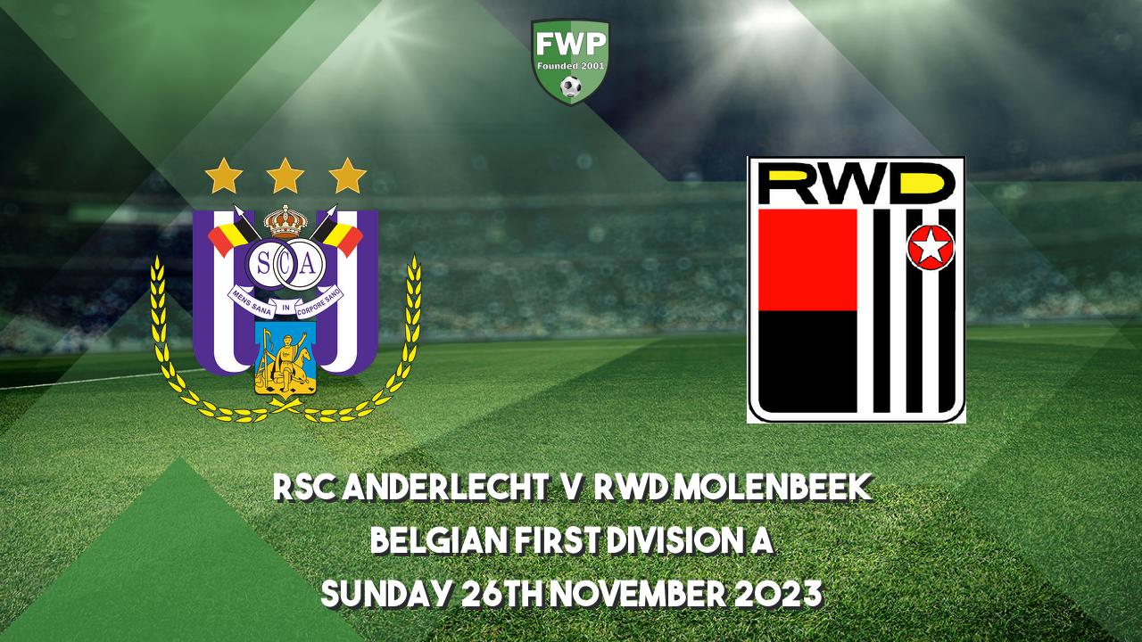 Belgian First Division A  RSC Anderlecht 2 - 1 RWD Molenbeek